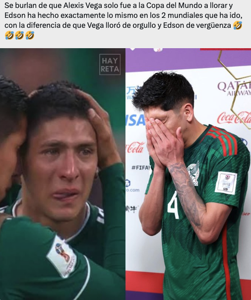 No, la diferencia es que Edson si anota, autogoles, pero anota! 🦅🦅🦅