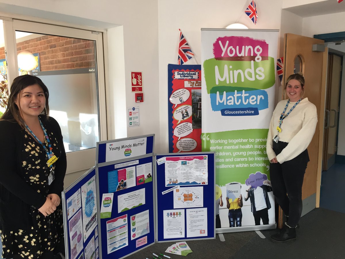 Thank you to Laura and Yeing from Young Minds Matter (YMM) for attending our Parent's evening today, it has been  lovely to see so many families engaging in such a worth while initiative. <a href="/GlosHealthNHS/">Gloucestershire Health and Care NHS FT</a>