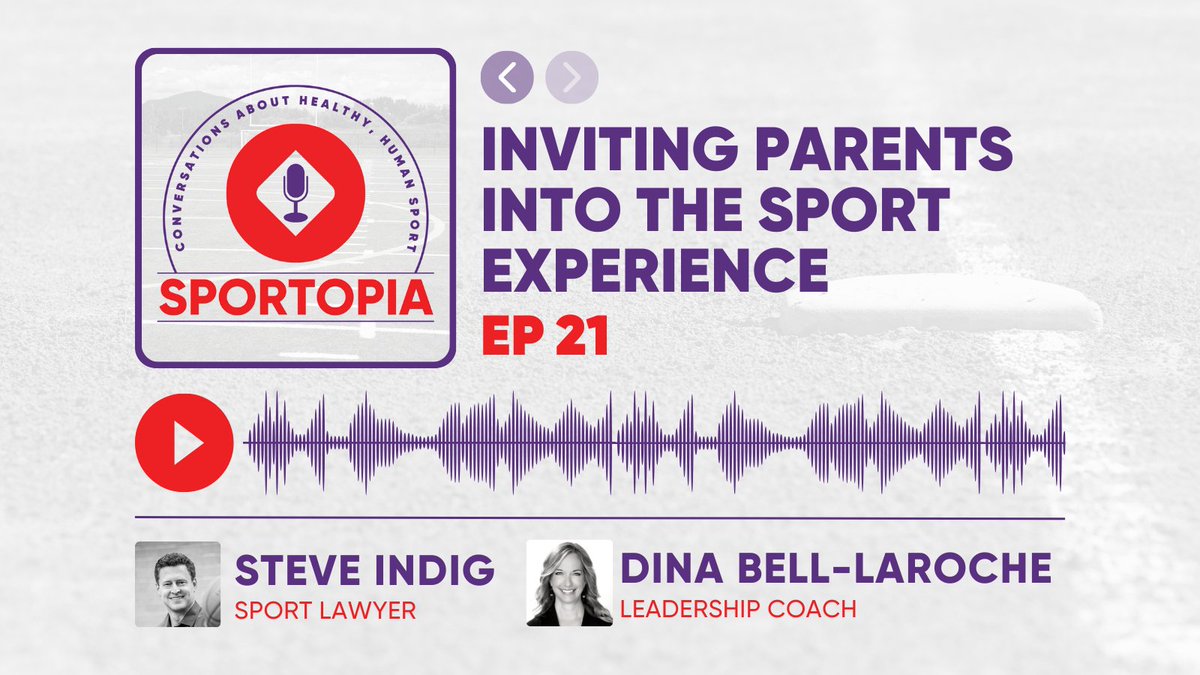 sportlawca's tweet photo. 🎙The latest episode of #Sportopia is available now! This week, Steve and Dina talk about the role that parents and guardians play in the sport experiences of their children!
Listen now: https://t.co/7oecAUxYMH https://t.co/fahRI7gJlz