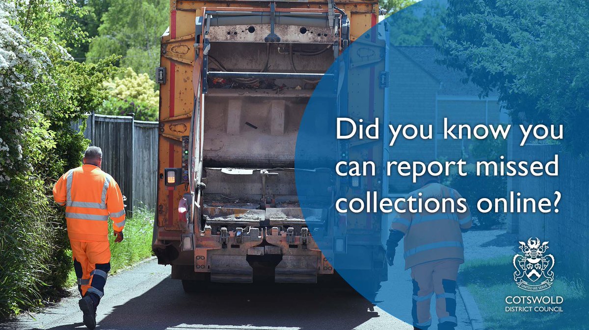 Our teams work incredibly hard to make over 166,000 collections a week; unforeseen issues can arise, such as bad weather, traffic jams, or truck troubles. 🚛 But don't worry - you can report any missed collections online using our form here 🔗 cotswold.gov.uk/missedcollecti…