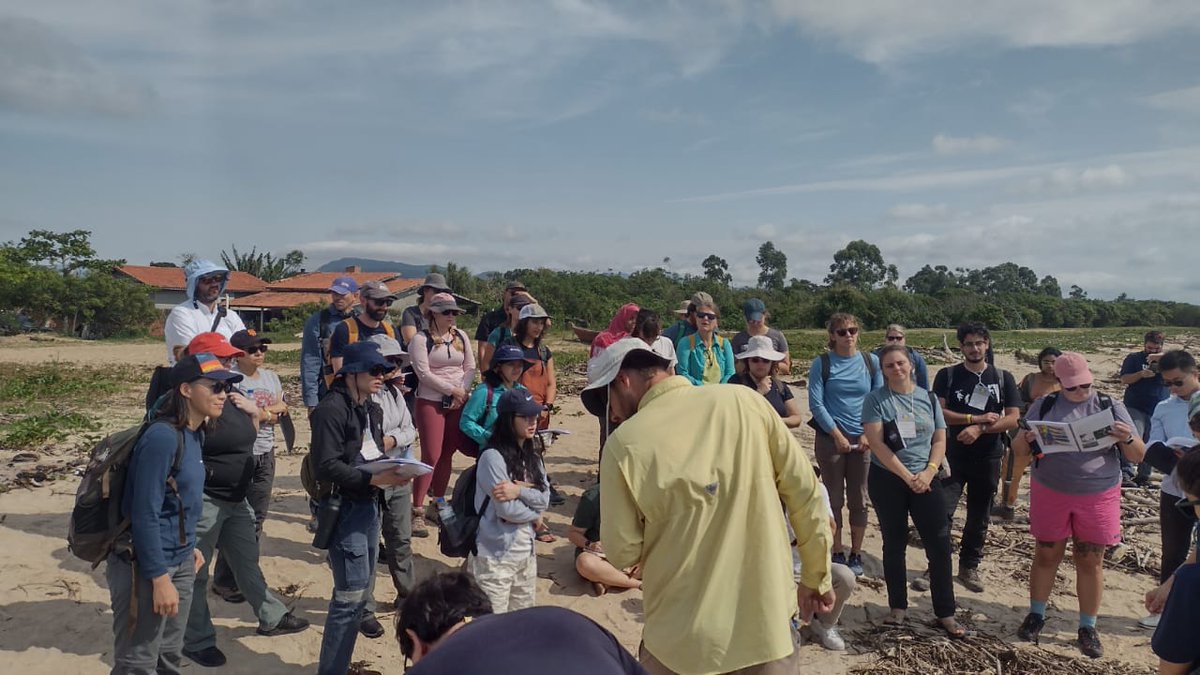 A small selection of photos from our first half day of field trip on the beach and chenier plain at Tijucas.