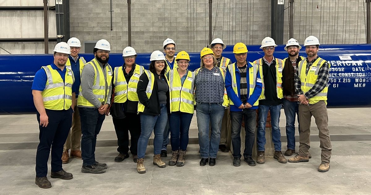 NewsatAMERICAN's tweet image. Welcome @glwatermi! We enjoyed hosting employees for a tour of our AMERICAN SpiralWeld Pipe operations in Flint, Michigan, on October 20. Thank you, GLWA, for the valuable and high-quality water services you provide to 3.8 million people in Michigan. #USMFG #Waterinfrastructure
