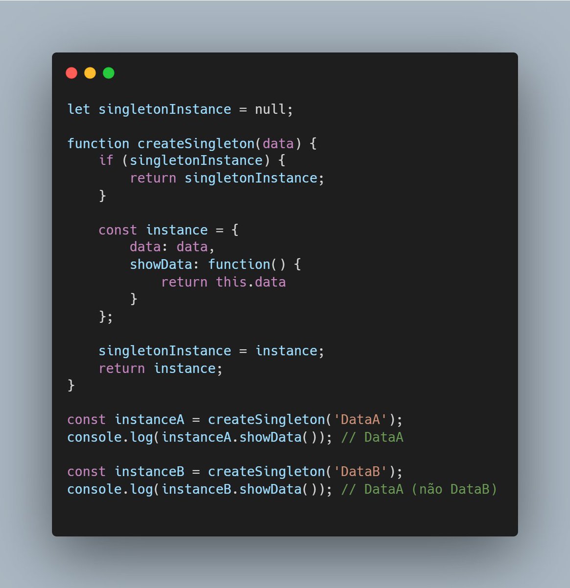 samsantosb's tweet image. Seguindo a onda de ontem... 5 Design patterns brevemente explicados e abordados com Classes e com Funções (São exemplos simples, mas ajudam a mostrar que da pra chegar lá de varias formas)
1)Singleton        
🪡🎣🪢👾🎮🧵😈😎 (+)