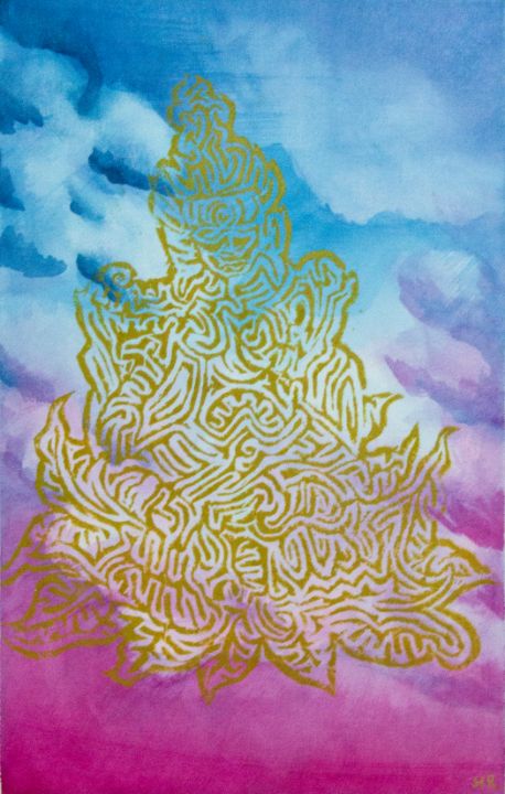 Art of the Day: 'Lakshmi Maze #2'. Buy at: ArtPal.com/mreinheimerpai…