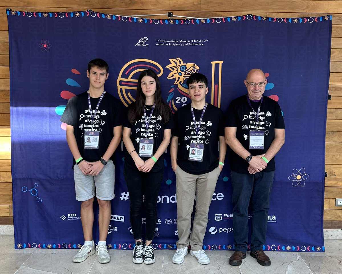 nadal_ivan's tweet photo. @inice_es @MILSET_Global Comienzan las exposiciones de los trabajos de @inice_es en la feria #ESI23. A lo largo de la mañana presentan sus trabajos a otros participantes y visitantes posteriormente, Martí ha sido seleccionado para participar en la reunión YCC de @MILSET_Global https://t.co/rCbNdHhawu