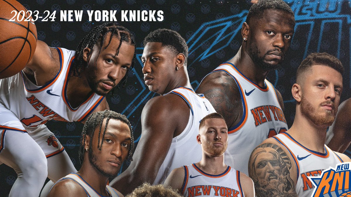 nyknicks's tweet photo. It's Official! Your 2023-24 New York Knicks 🧡💙 https://t.co/kVUjmbcaYX