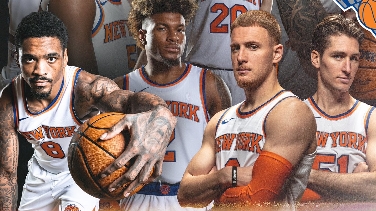 nyknicks's tweet photo. It's Official! Your 2023-24 New York Knicks 🧡💙 https://t.co/kVUjmbcaYX