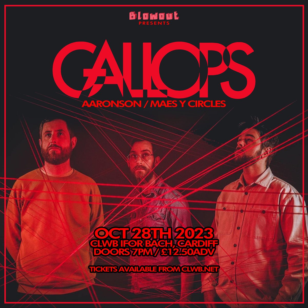 THIS SATURDAY @ClwbIforBach @GALLOPS @maesycircles ticketweb.uk/event/gallops-… #welshmusic #livemusic #southwales