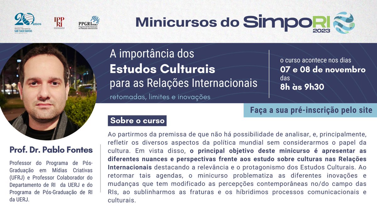 PPGRI 'San Tiago Dantas' (UNESP, UNICAMP, PUC-SP) tweet media