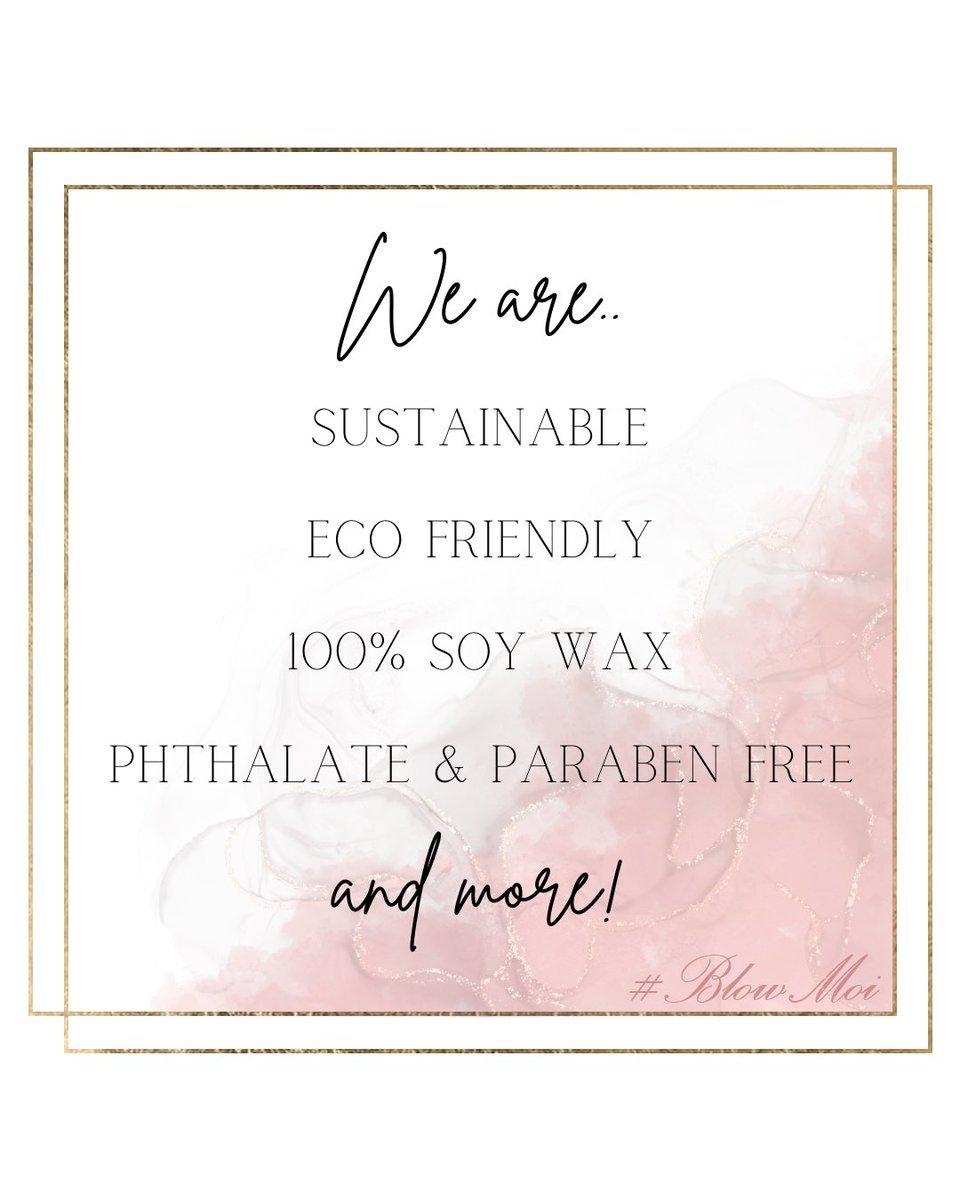 We strive to provide the best for you and your home! 🏠 💕

Comment, Share & Tag or Purchase for Entries into our monthly GIVEAWAY!! #blowmoi #cleanburning #soywax #organicfragrance #contest #win #ecofriendly #sustainable #local #phthalatefree #parabenfree #madewithlove
