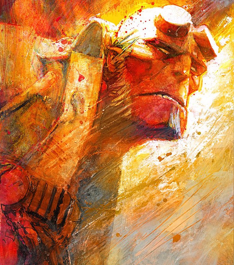 SienkiewiczArt's tweet photo. Hellboy   #hellboy #comicart #comicartist https://t.co/y7tsI8W0lL