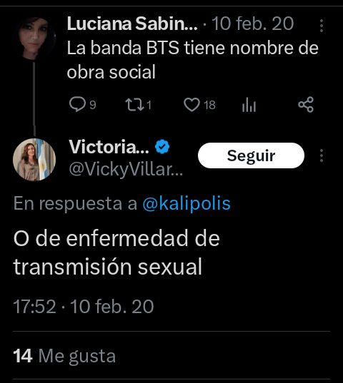 larak942's tweet photo. Victoria villarruel futura vicepresidenta de milei, no solo es homofóbica y apoya la dictadura también se cree chistosa https://t.co/IfJvaMIawZ