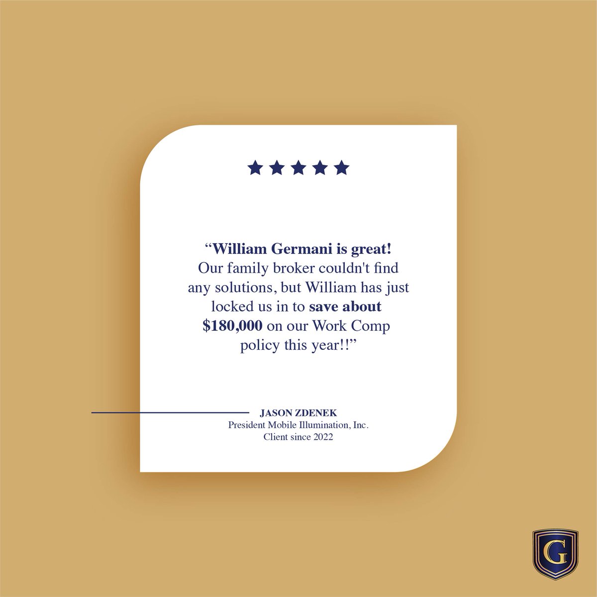 GermaniWilliam's tweet photo. Exceptional service leads to exceptional results. Hear what our valued client, Jason Zdenek, has to say about the incredible savings William Germani secured for them. 💼✨ Check our Website for more Updates!

#ClientTestimonial #TrustedBroker https://t.co/RPRGUOXhaM
