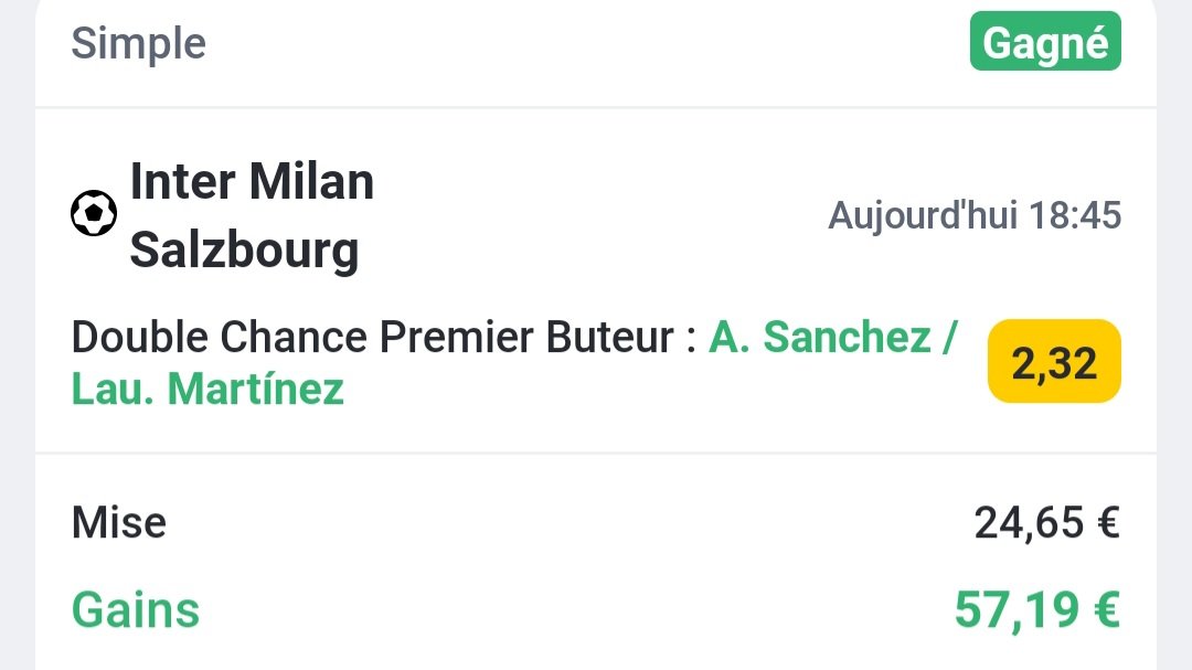 Prono_Overdozz's tweet photo. 4 sur 7 pour cette soirée ldc ✅️👌

50€➡️137,40€🔥

#TeamParieur https://t.co/dugoMETvsD