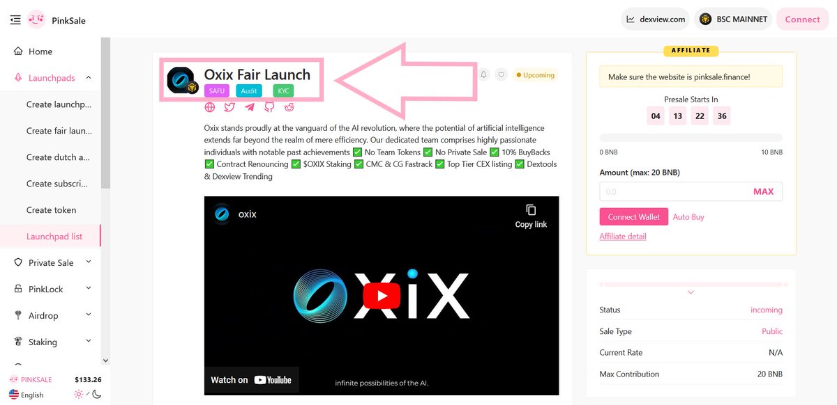 PinkSale (Pink Ecosystem) tweet media