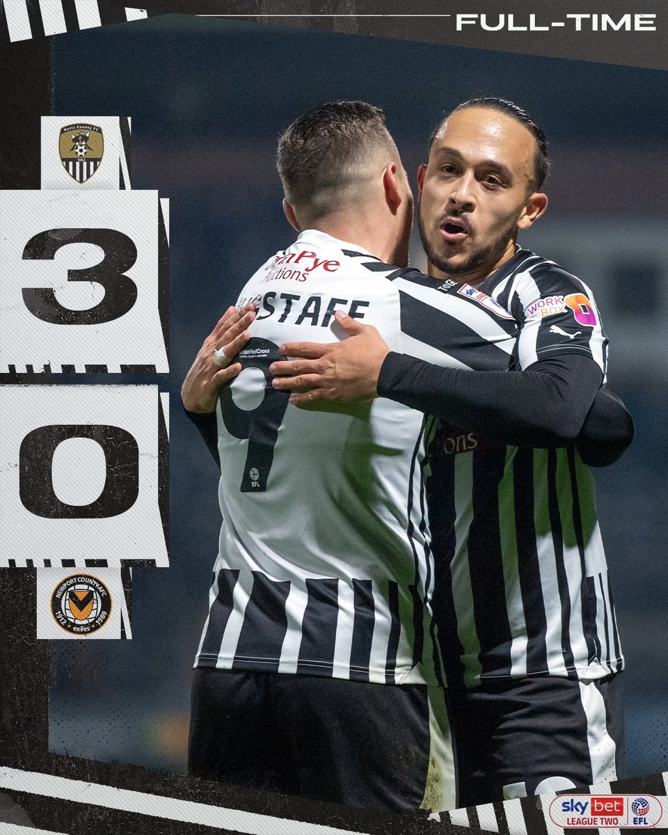 Jones lays on a hat-trick of assists for Langstaff (2) and Crowley on a fantastic night under the Meadow Lane lights! 🤩