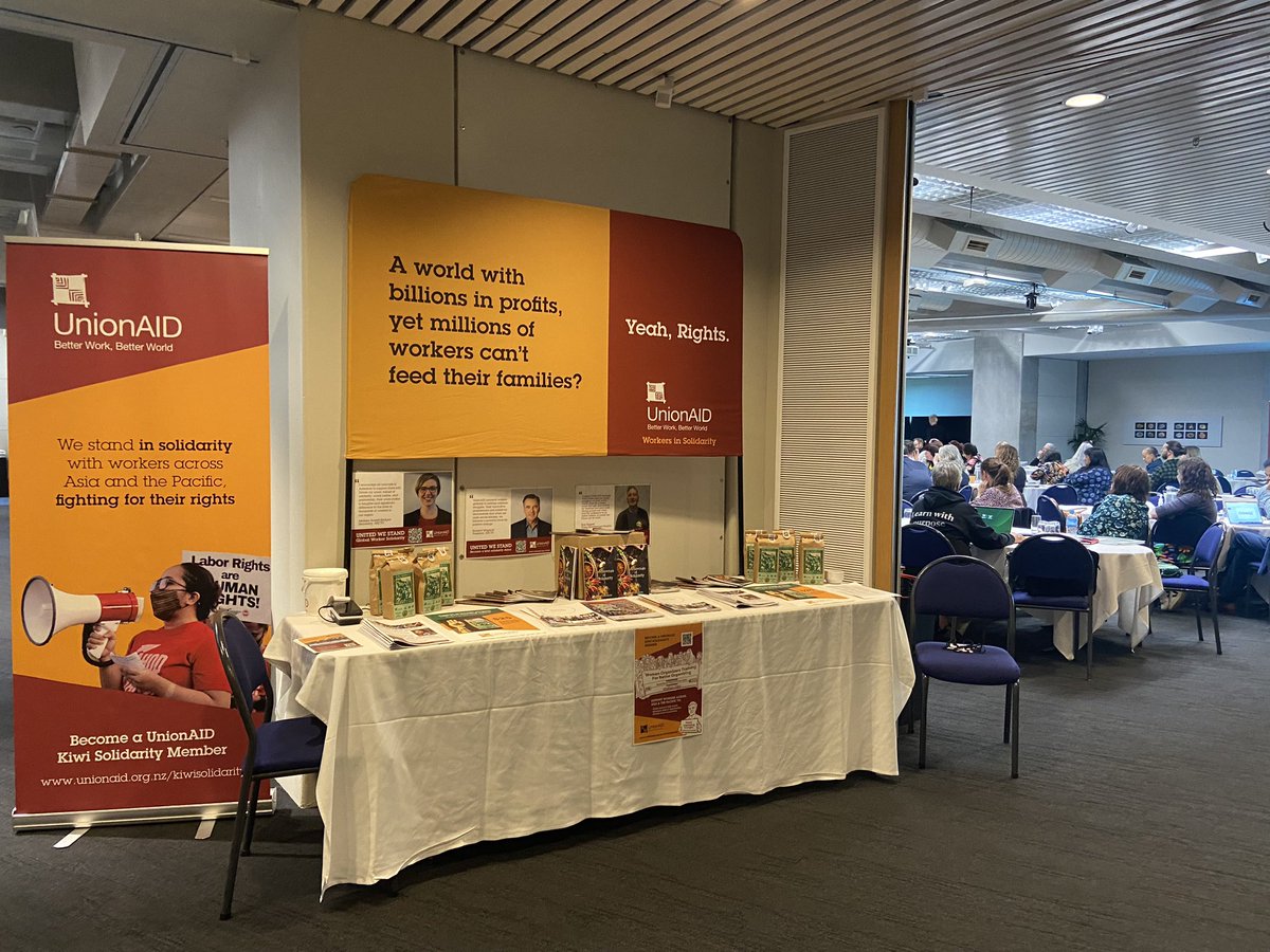 UnionAIDNZ's tweet photo. We’re at the NZCTU Te Kauae Kaimahi conference today, stop by at our table for a chat if you are here!

#ShapingOurFutures https://t.co/8GjpHR9NkK