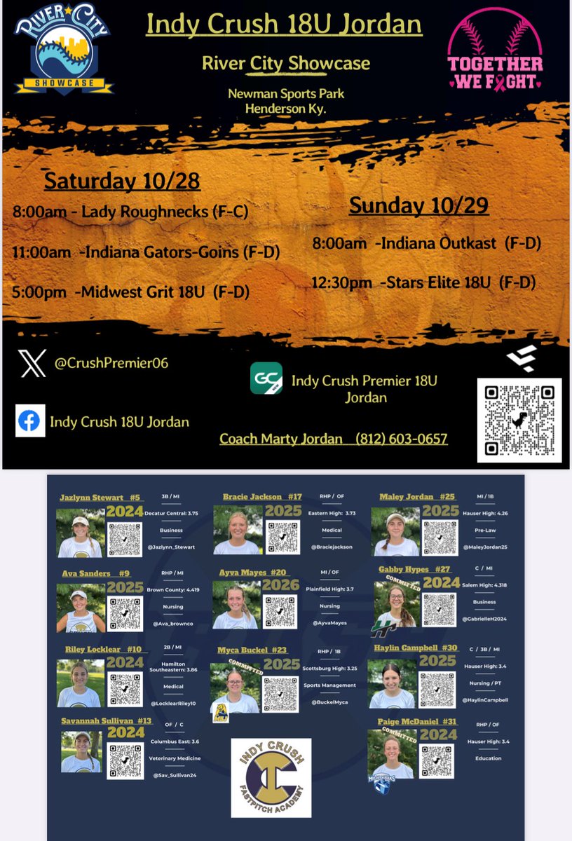 Don't miss these players show out this weekend!
#Leaveitallonthefield
#CrushYouKnow