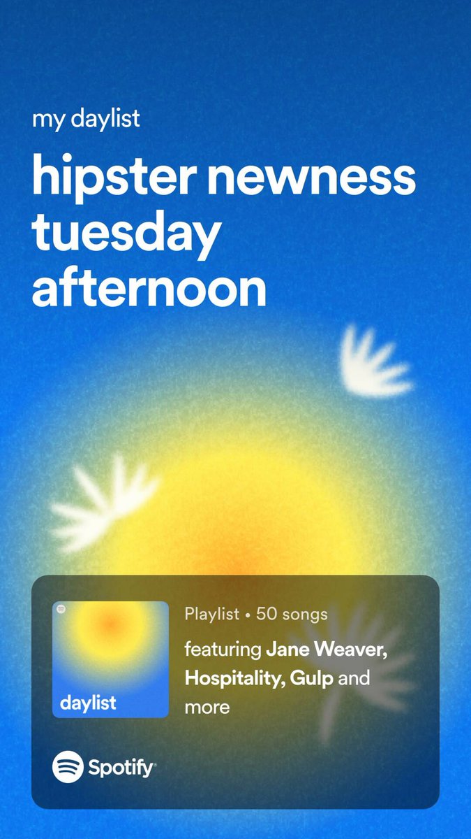 studiostumpo's tweet photo. don’t tell me your astrology sign, I want you to go into spotify, search “daylist”, and post the title it gave you https://t.co/S2lOwmQWIy