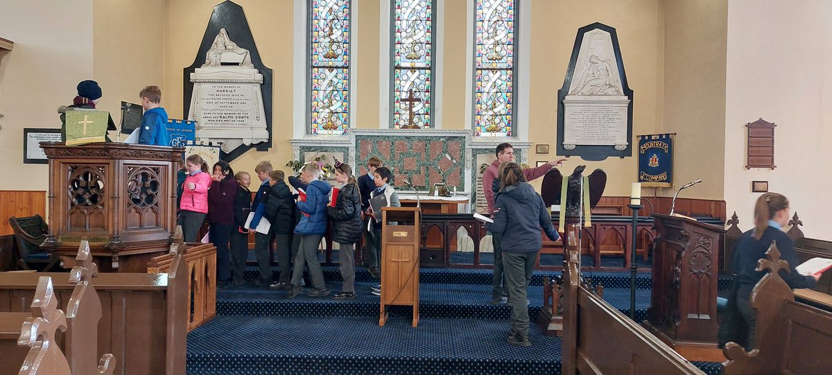 5th&amp;6th class spent the morning in St Peter's Church,Mountrath on a church trail with Reverend Victor.  It was most enjoyable &amp;we learned so much.