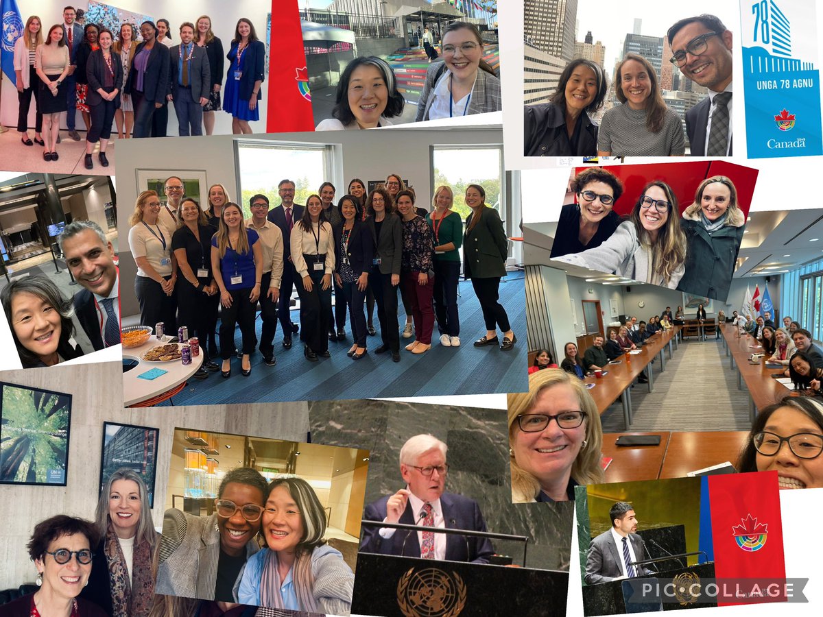 On #UnitedNationsDay, thanking & celebrating👏🏾🙏my amazing #UN🇺🇳team at HQ & missions for tireless work to defend #UNCharter & advance 🌍goals. Humanité, solidarité & compassion sont plus nécessaires que jamais. 1000x merci 🙏🏼🙏aux efforts infatigables de l'équipe Canada-ONU🇨🇦🇺🇳!