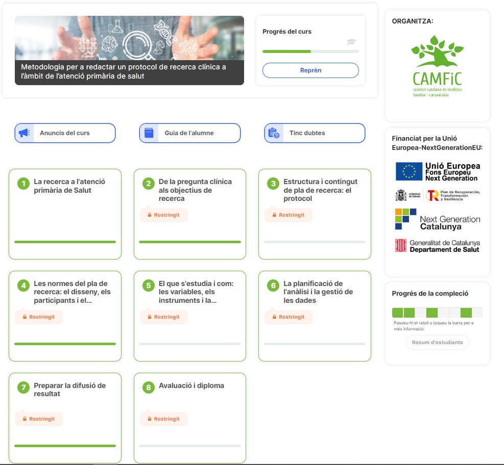 Curs gratuït on line de Metodologia per a redactar un protocol de recerca clínica a l'àmbit de l'Atenció Primària de Salut.
👇
camfic.cat/DetallActivita…