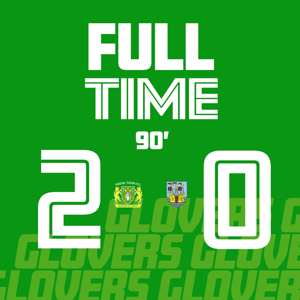 YTFC's tweet photo. FT | Yeovil Town 2-0 Weymouth

Derby Day W!!!! 

#YTFC 💚 https://t.co/83ZiWKuhrW