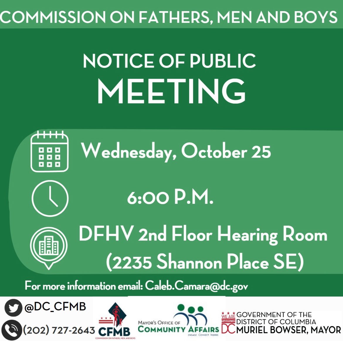 Join us tomorrow for our commission meeting details below ⬇️