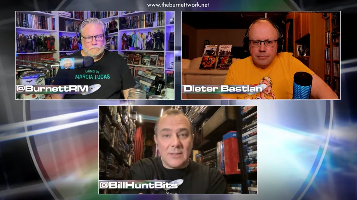 Had a great time on Sunday guesting for an hour on my old friend @BurnettRM’s LET’S GET PHYSICAL MEDIA YouTube show with great Dieter Bastian to talk Blu-ray, 4K Ultra HD, Best Buy & the future of discs.
youtube.com/watch?v=D12Mmp…