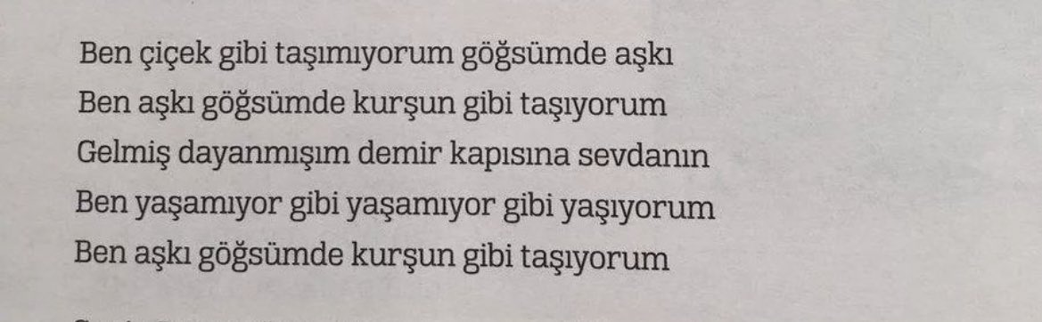 Ben yaşamıyor gibi yaşamıyor gibi yaşıyorum