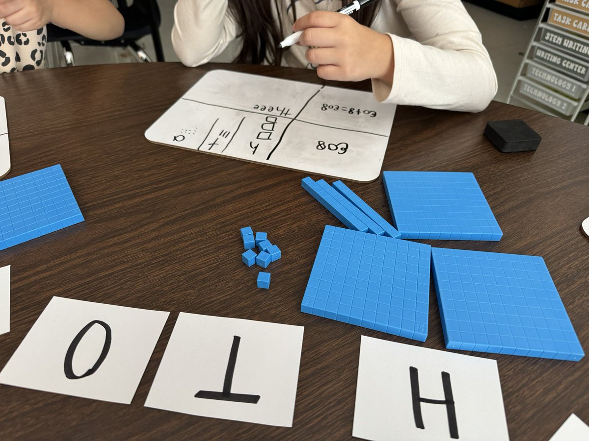 selenadewitt12's tweet photo. During small group today we focused on the different ways to represent a number. Standard form, expanded form, model form and word form. @NISDElemMath @NISDCole #thecoleway https://t.co/NnbBSRqBKY