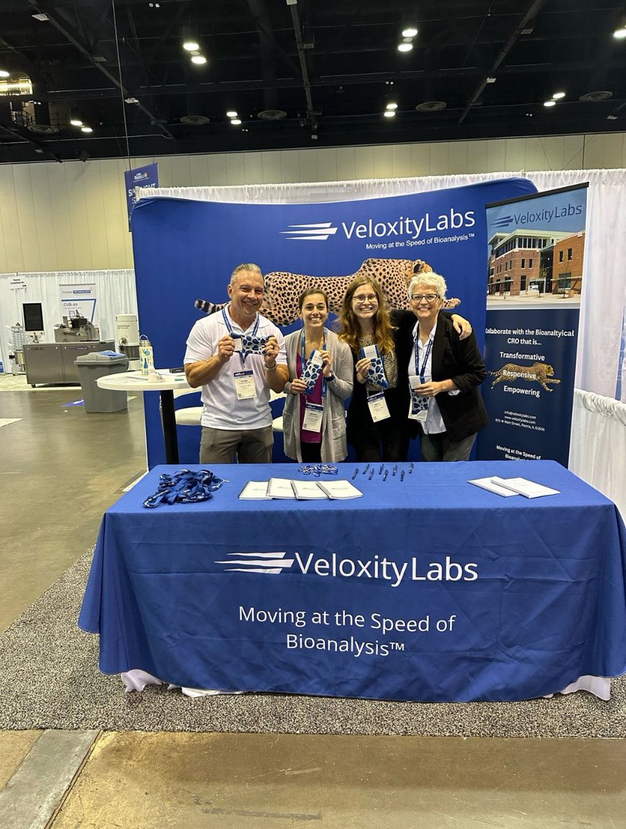 There is still time at American Association of Pharmaceutical Scientists (AAPS) | @aapscomms #pharmsci360 to get your custom socks at Veloxity Labs, LLC booth 2350!

Hurry while we still have a supply!  They are a hit! #cheetahprint