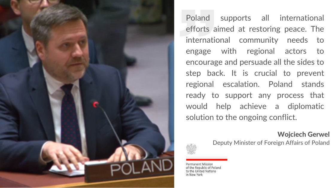 🇵🇱 knows very well the consequences of war, invasion and terror, which are felt for generations. #UNSC