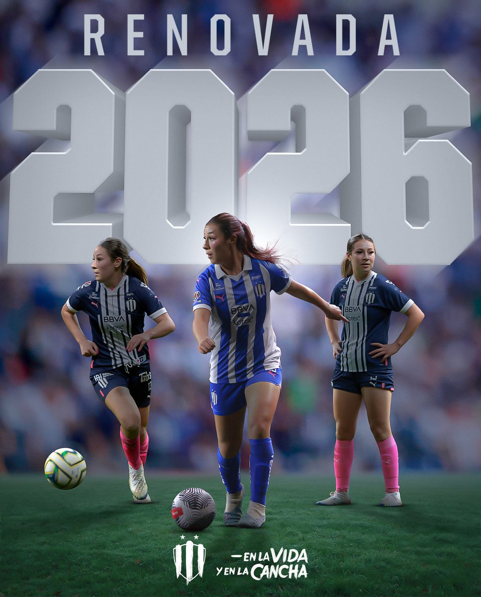 Rayadas's tweet photo. ¡A seguir escribiendo la historia en azul y blanco! 💙🤍

@KarolBernal07 fue renovada hasta el 2️⃣0️⃣2️⃣6️⃣.

¡Vamos con todo, “Bichota”! 🇫🇮 🙌🏻 https://t.co/mVM75P3668