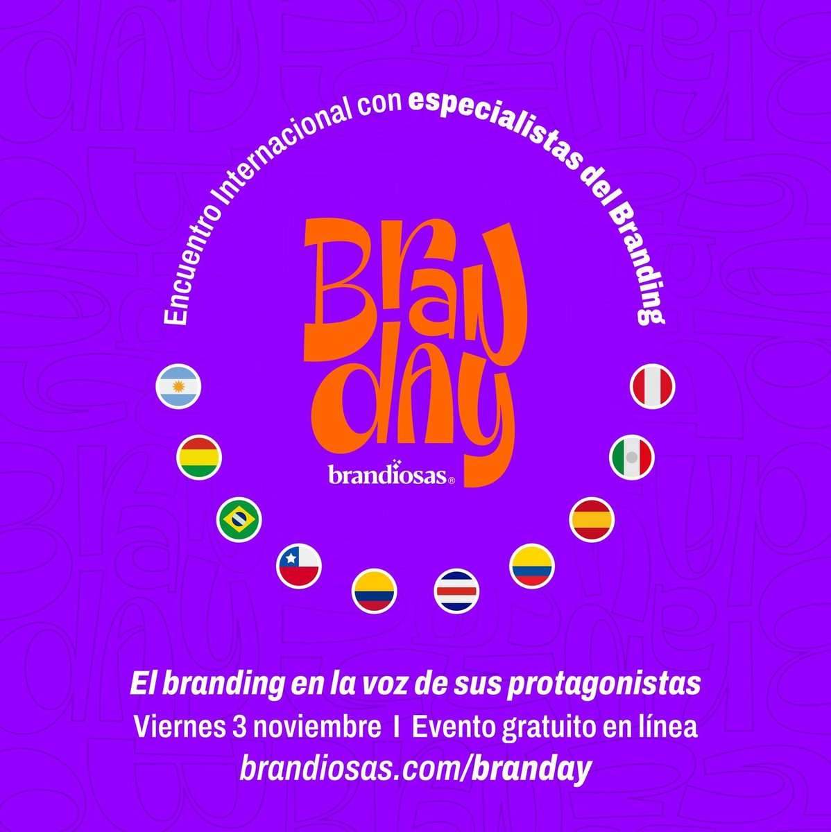 carloslosan's tweet photo. Hola colegas como muchos saben (si no, aprovecho para informarles) este próximo viernes 3 de noviembre, estaremos en el #Branday de @brandiosas exponiendo sobre: "Diseño, curiosidad y pasión."
Inscríbete en: https://t.co/K7mYwIYNFy https://t.co/e5Yy7qC8Hd
