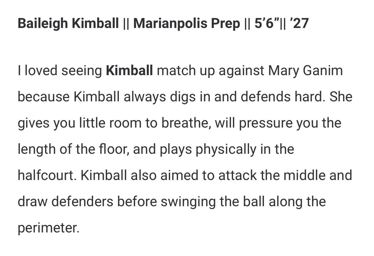 Thank you to <a href="/BashHoopsNE/">Bash Hudson</a> and <a href="/HerHoopsNetwork/">Her Hoops Network</a> for a great clinic and for your observations (spot-on, as usual) on <a href="/olivia_kowalski/">Olivia Kowalski</a>, <a href="/arysheehan44/">Aryanna Sheehan</a>, <a href="/alexisgasparin1/">alexis gasparini</a>, and <a href="/KimballBaileigh/">Baileigh Kimball</a>!