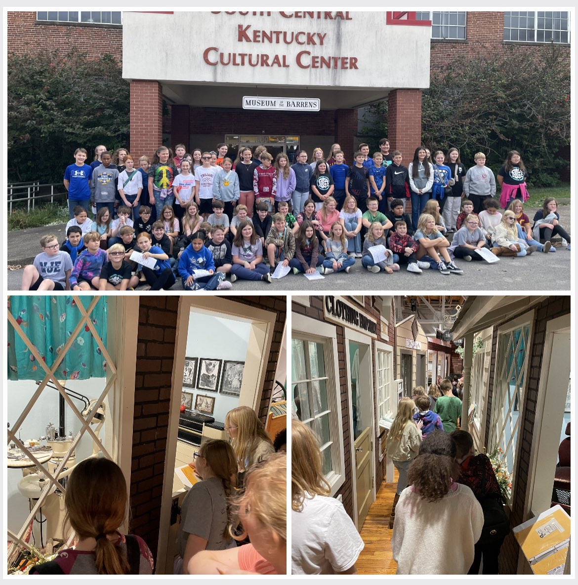 Wonderful Elem GT Seminar Day trip to the So Central Cultural Center today in Glasgow!  Our students learned so much about our rich history!  Salute to Mrs Richey, Mrs Wallace, Mr Alexander & all of our school coordinators for planning the trip!  #WhereOpportunityCreatesSuccess
