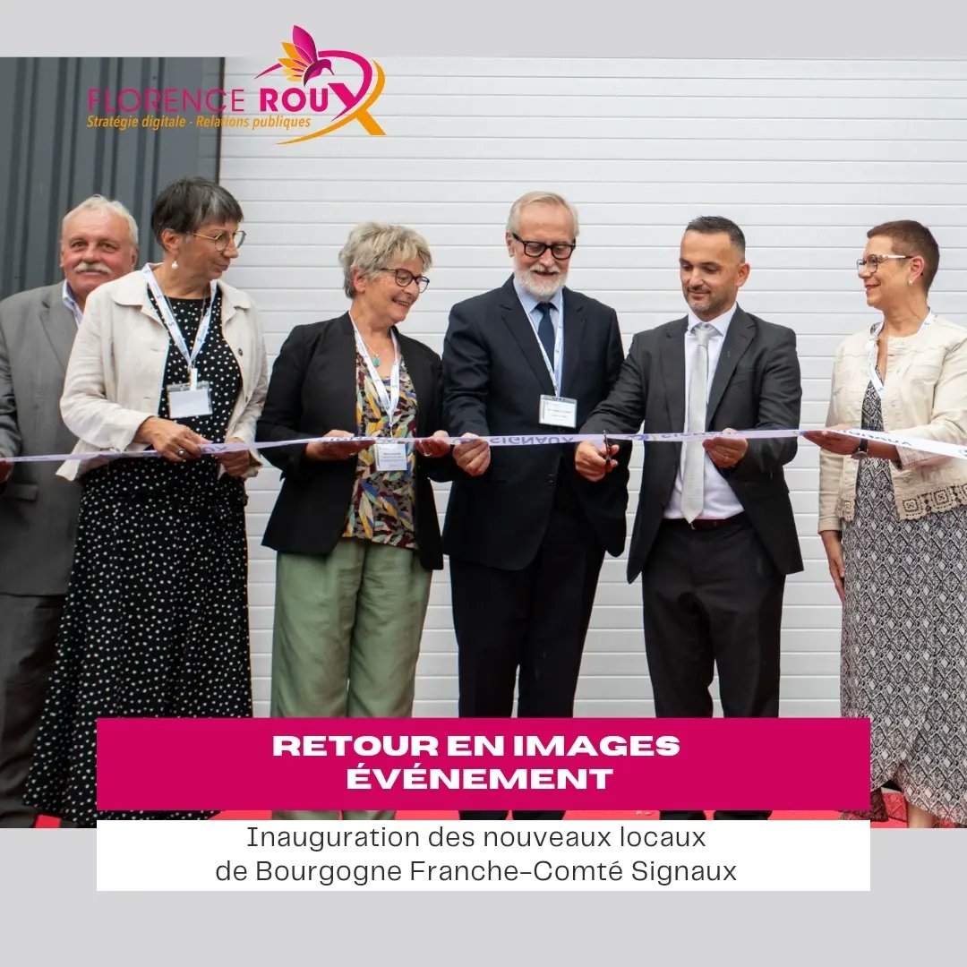 Florence_Roux's tweet photo. Retour en images sur un beau projet :
- l'organisation de l'inauguration des nouveaux locaux de Bourgogne Franche-Comté Signaux 
- la promotion et la gestion des réseaux sociaux
- les relations #presse

Merci à mon client #BourgogneFrancheComtéSignaux pour sa confiance https://t.co/fMdbWG3JKP