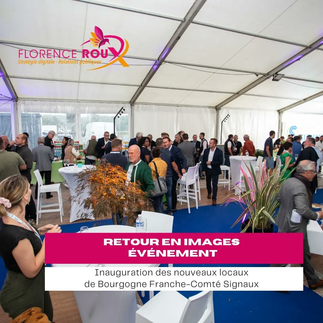 Florence_Roux's tweet photo. Retour en images sur un beau projet :
- l'organisation de l'inauguration des nouveaux locaux de Bourgogne Franche-Comté Signaux 
- la promotion et la gestion des réseaux sociaux
- les relations #presse

Merci à mon client #BourgogneFrancheComtéSignaux pour sa confiance https://t.co/fMdbWG3JKP