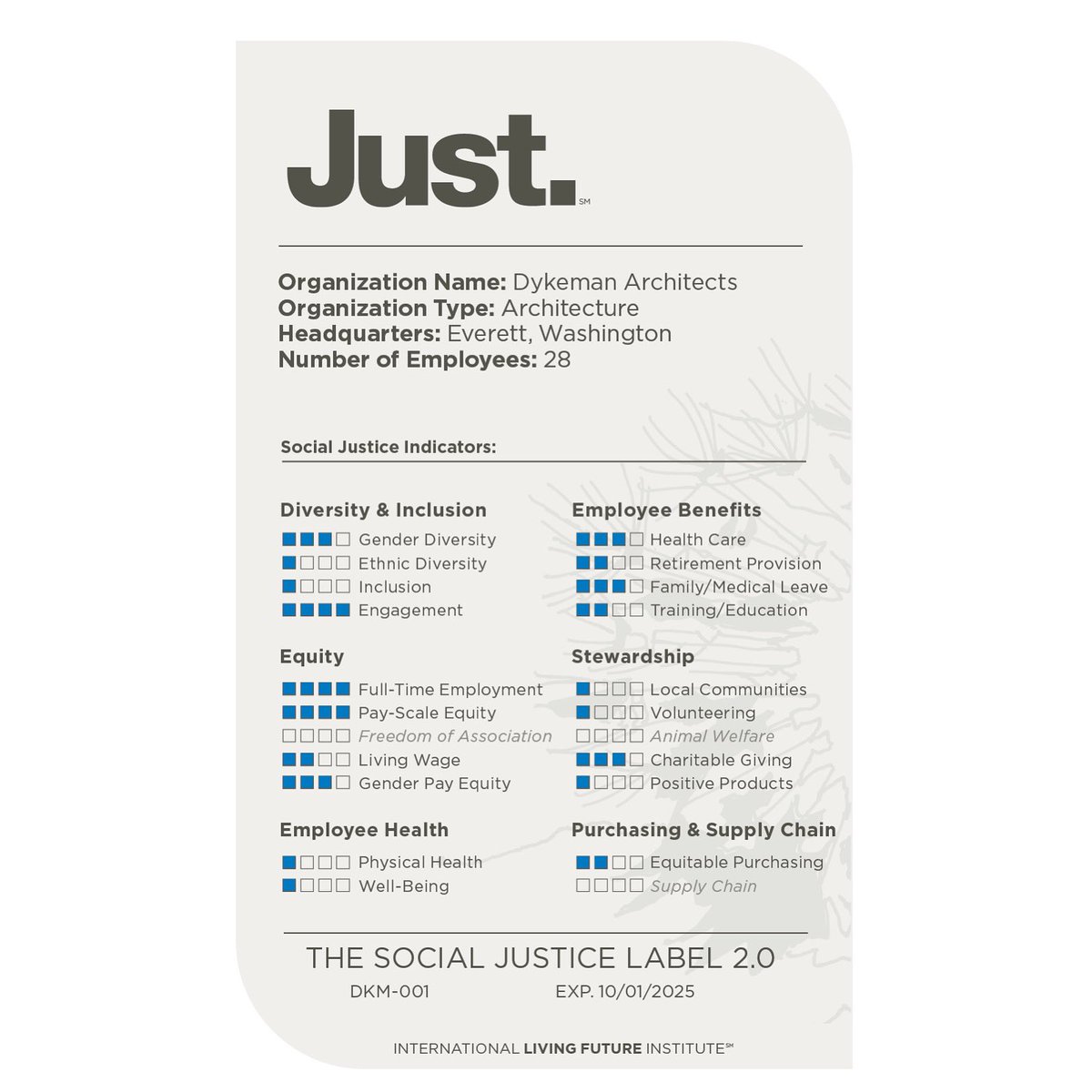 We are excited to announce that we have received our official Just label! 

Read more about Just via our link: just.living-future.org/s/organization…
