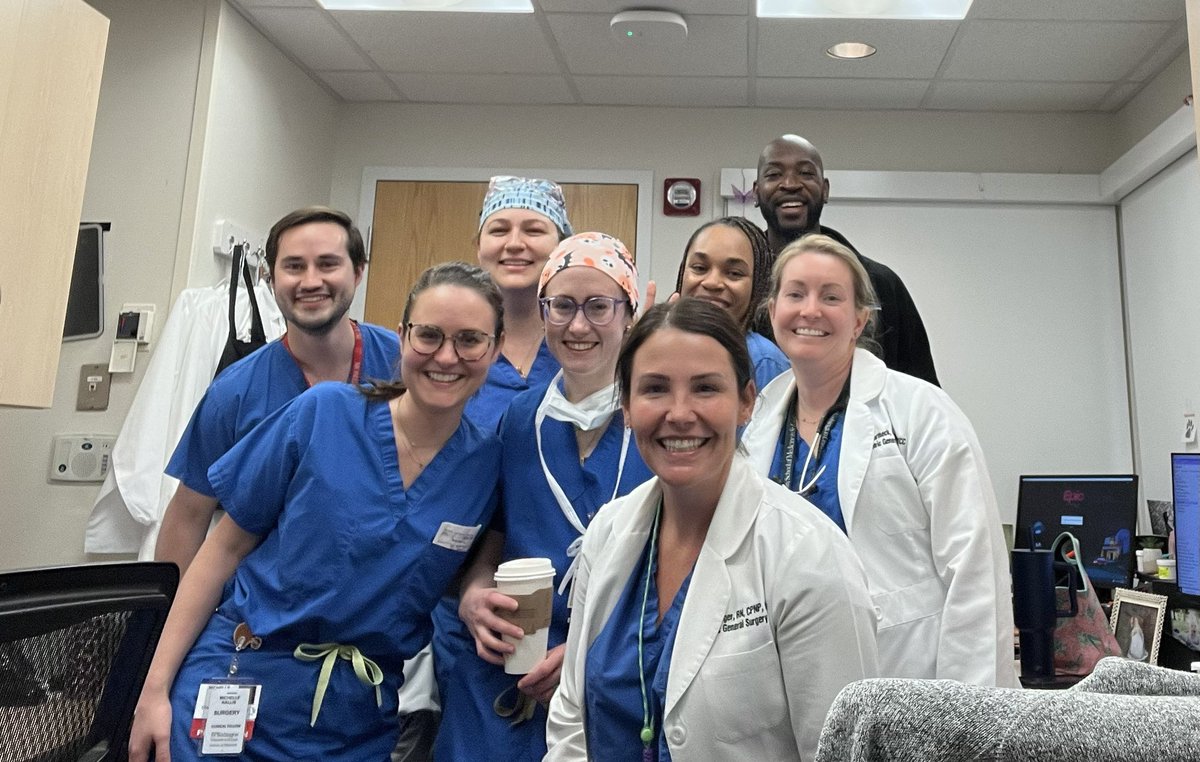 Teamwork Tuesday: Finishing up a great day with pediatric surgery rounds! #pedssurgbestsurg #washupedssurg