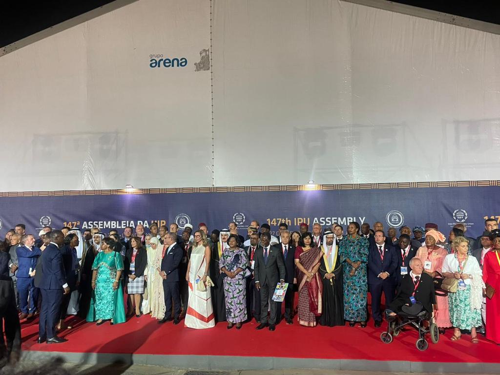 At the Inaugural Ceremony of the 147th Assembly of the <a href="/IPUparliament/">IPUparliament</a> in Luanda, the #UN SRSG, <a href="/parfait_onanga/">Parfait Onanga-Anyanga</a>, featured the importance of promoting dialogue and inclusive political systems in building strong and harmonious + nations, leaving no one behind.
<a href="/UNOAU_/">UN Office to the African Union - UNOAU</a>