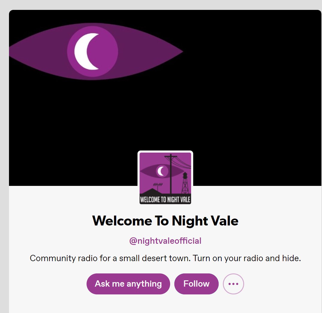 Night Vale podcast tweet media
