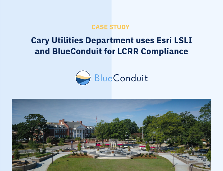 BlueConduitAI's tweet photo. ICYMI: Check out the new #leadservicelineinventory case study! Cary Utilities Department is using BlueConduit predictive modeling and the @EsriWater #LSLI solution to determine service line materials. https://t.co/UnnHol9Vm7 #EsriWater #LCRR https://t.co/X4uAFCuJvw