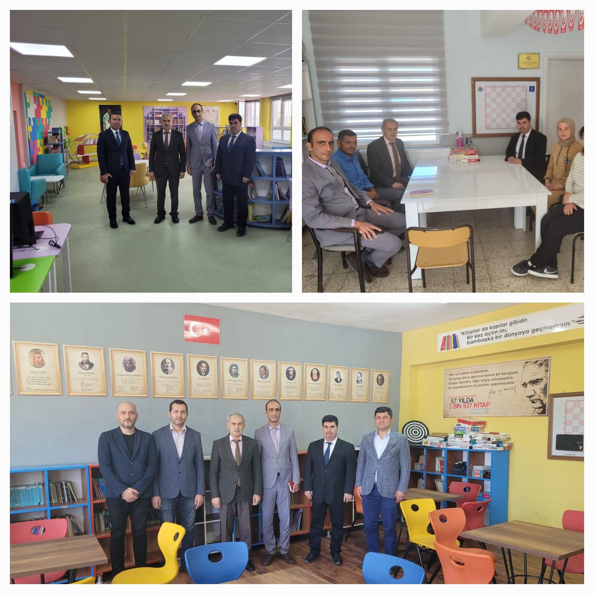 KaleKitapOkuyor's tweet photo. Denizli İl Milli Eğitim Müdür yard.Ragıp Çelik  ve Şube Müd.Yavuz Çağlar ile Gülbağlık  ve Gölbaşı  okul kütüphanelerini ziyaret  ettik. 
@ArgeDenizli 
@emre_caliskan 
@RagipCelik 
@Yavuzcaglar58 
@YTEMEL3 
@20zgi 
@sinemkacmaz
@kalemem20
@ynsozn29 
@Gulbaglik20 
@aliyesil09 https://t.co/qOutoOoFA7