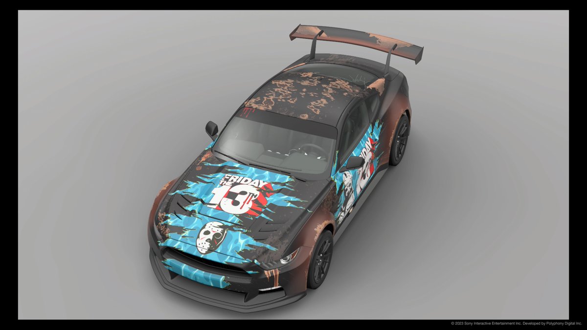 Nerdy_Graham's tweet photo. Friday the 13th horror movie livery.
#GT7 #GranTurismo https://t.co/3QFy35GcpS