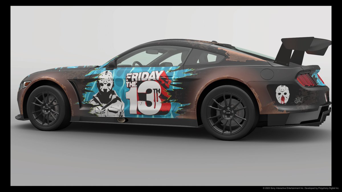 Nerdy_Graham's tweet photo. Friday the 13th horror movie livery.
#GT7 #GranTurismo https://t.co/3QFy35GcpS