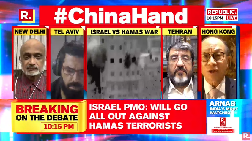 republic's tweet photo. #ChinaHand | China does not worry about India, Middle East and Europe corridor. China is the largest trading partner of the Middle East: Andrew K P Leung, International & Independent China Strategist
Tune in and fire in your views with the hashtag and Arnab will read it out #LIVE during the Motorola moment - https://t.co/MnGppAhUoN
#Israel #Hamas #Palestine #IsraelHamasWar #IsraelHamasConflict #China #XiJinping #War #RepublicTV #Arnab #ArnabGoswami