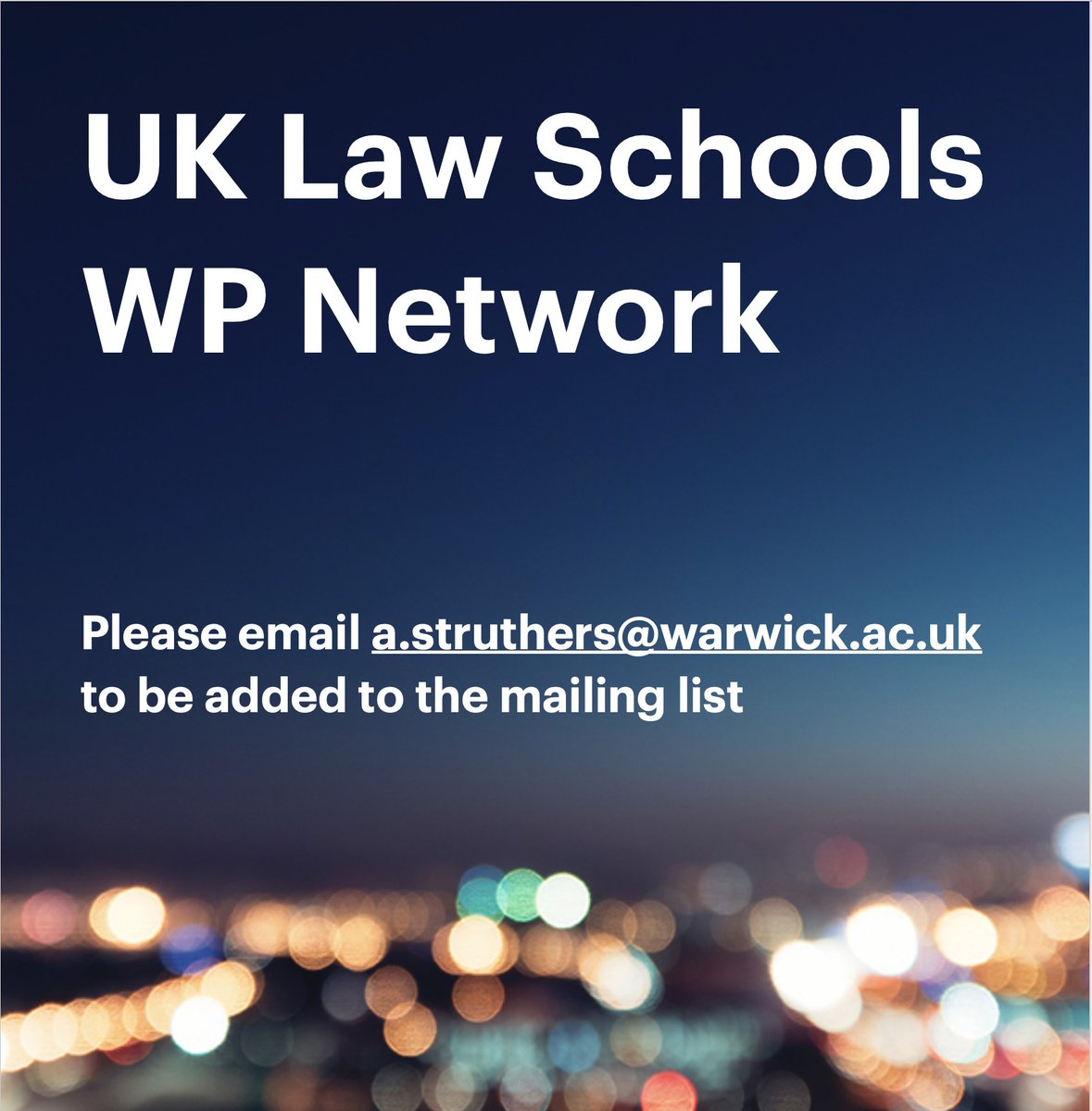 If anyone would like to present at the next meeting of the UK Law Schools WP Network, please do drop me an email. Anyone working on anything that they'd like to talk about/get feedback on? Or have any students who are doing so? Ideally, we'd have a meeting in early December 👍