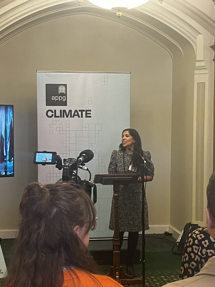 Really wonderful to be at @ClimateAPPG relaunch event today on COP28 with fantastic speakers and asks of UK government ahead of conference. Looking forward to seeing what the group does going forward!